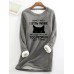 Women's Sweatshirt Pullover Fleece Lined Cat Letter Teddy Fuzzy Black Yellow Pink Street Casual Round Neck Long Sleeve Top Micro-elastic Fall & Winter