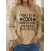 Women's T shirt Tee Letter Black Pink Blue Print Long Sleeve Daily Weekend Fashion Round Neck Regular Fit Spring &Fall