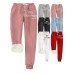 Women's Sweatpants Joggers Full Length Print Pocket Micro-elastic High Rise Sweatpants Savannah Joggers Daily Wear Transparent Blue claret S M Fall & Winter