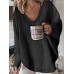 Women's Pullover Sweater Jumper V Neck Ribbed Knit Polyester Oversized Fall Winter Outdoor Daily Going out Stylish Casual Soft Long Sleeve Solid Color Black White Purple S M L