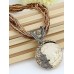 Women's Bohemian Necklace Vintage Sweater Chain Ethnic Style Rice Beads Woven Archaistic Outdoor Geometry Necklace