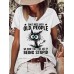 Women's T shirt Tee Cat Letter Text White Pink Blue Print Short Sleeve Daily Weekend Basic Round Neck Regular Fit