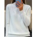 Women‘s Christmas Pullover Sweater Jumper Crew Neck Ribbed Knit Acrylic Sequins Fall Winter Regular Outdoor Daily Going out Xmas Stylish Casual Long Sleeve Solid Color Black White Light Green S M L