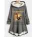 Women's Hoodie Sweatshirt Pullover Sherpa Fleece Lined Graphic Letter Warm Funny Fuzzy Button Print Dark Pink Blue Gray Casual Sports Hoodie Long Sleeve Top Micro-elastic Fall & Winter