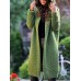 Women's Clunky Knitted Cardigan Hooded Button Front CardiganPlain Stylish Basic Casual Long Sleeve Loose Sweater Cardigans Hooded Fall Winter Green Blue Gray / Chunky