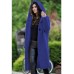 Women's Clunky Knitted Cardigan Hooded Button Front CardiganPlain Stylish Basic Casual Long Sleeve Loose Sweater Cardigans Hooded Fall Winter Green Blue Gray / Chunky