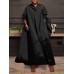 Women's Plus Size Curve Shirt Dress Casual Dress Swing Dress Solid Color Long Dress Maxi Dress Long Sleeve Ruched V Neck Fashion Outdoor ArmyGreen Black Fall Winter L XL XXL 3XL 4XL