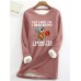 Women's Sweatshirt Pullover Sherpa Fleece Lined Graphic Letter Warm Fuzzy Black Pink Red Casual Sports Round Neck Long Sleeve Top Micro-elastic Fall & Winter