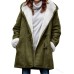 Women's Winter Fleece Hoodie Jacket Suede Fall Sherpa Jacket Maillard Casual Winter Teddy Coat Thermal Warm Windproof Shearling Jacket Comtemporary Contemporary Long Sleeve Brown Black