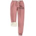 Women's Sweatpants Joggers Full Length Print Pocket Micro-elastic High Rise Sweatpants Savannah Joggers Daily Wear Light Pink Transparent Blue S M Fall & Winter