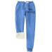 Women's Sweatpants Joggers Full Length Print Pocket Micro-elastic High Rise Sweatpants Savannah Joggers Daily Wear Light Pink Transparent Blue S M Fall & Winter