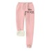 Women's Sweatpants Joggers Full Length Print Pocket Micro-elastic High Rise Sweatpants Savannah Joggers Daily Wear Light Pink Transparent Blue S M Fall & Winter