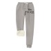 Women's Sweatpants Joggers Full Length Print Pocket Micro-elastic High Rise Sweatpants Savannah Joggers Daily Wear Light Pink Transparent Blue S M Fall & Winter