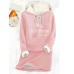 Women's Hoodie Sweatshirt Pullover Sherpa Fleece Lined Letter Warm Fuzzy Print Drawstring Front Pocket Light Pink Black Pink Casual Sports Hoodie Long Sleeve Top Micro-elastic Fall & Winter