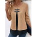 Women's Shirt Blouse Plain Pink Red Green Long Sleeve Casual Fashion Round Neck Regular Fit Fall & Winter