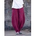 Women's Chinos Pants Wide Leg Trousers Bloomers Full Length Cotton And Linen Pocket Baggy Micro-elastic High Waist Simple Casual Street Daily Cuticolor Black S M Summer Fall