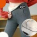 Women‘s Fleece Lined Pants Leggings Full Length Winter Leggings High Elasticity High Waist Sports Streetwear Yoga Winter Light Gray Dark Grey M L Winter