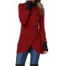 Women's Coat Outdoor Daily Wear Going out Fall Winter Coat Stand Collar Regular Fit Windproof Warm Comtemporary Stylish Casual Jacket Long Sleeve Plain Slim Fit Black Wine Army Green