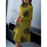 Women's Casual Dress Winter Dress Floral...