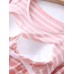 Women's Loungewear Sets 2 Pieces Stripe Fashion Casual Comfort Street Daily Date Polyester Breathable Crew Neck Long Sleeve Pant Summer Spring Black Pink