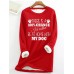 Women's Sweatshirt Pullover Sherpa Fleece Lined Letter Warm Fuzzy Black Dark Pink Red Casual Sports Round Neck Long Sleeve Top Micro-elastic Fall & Winter