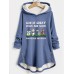 Women's Hoodie Sweatshirt Pullover Sherpa Fleece Lined Dog Letter Fashion Funny Print Dark Pink Blue Gray Street Casual Hooded Long Sleeve Top Micro-elastic Fall & Winter