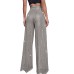 Women's Wide Leg Pants Trousers Sparkly Pants Full Length Sequins Micro-elastic High Waist Elegant Fashion Party Street claret M beige S M Summer Spring