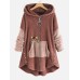 Women's Plus Size Teddy Coat Animal Casual Long Sleeve V Wire Regular Fall Winter Green Pink Dark Gray L XL XXL 3XL 4XL