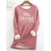 Women's Sweatshirt Pullover Sherpa Fleece Lined Graphic Warm Fuzzy Sherpa Fleece Black Dark Pink Red Street Casual Round Neck Long Sleeve Top Micro-elastic Fall & Winter