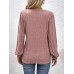 Women's T shirt Tee Plain Black Pink Wine Long Sleeve Daily Weekend Fashion Square Neck Regular Fit Fall & Winter