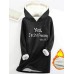 Women's Hoodie Sweatshirt Pullover Sherpa Fleece Lined Letter Warm Fuzzy Print Black Yellow Pink Casual Sports Hoodie Long Sleeve Top Micro-elastic Fall & Winter