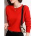 Women's Pullover Sweater Jumper Crew Neck Ribbed Knit Polyester Oversized Fall Winter Outdoor Daily Going out Stylish Casual Soft Long Sleeve Solid Color Black White Yellow S M L