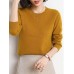 Women's Pullover Sweater Jumper Crew Neck Ribbed Knit Polyester Oversized Fall Winter Outdoor Daily Going out Stylish Casual Soft Long Sleeve Solid Color Black White Yellow S M L